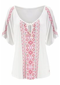 s.Oliver Ženy Tunika červen&aacute; / b&iacute;l&aacute; XL