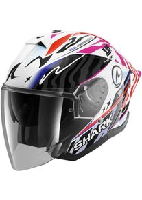 SHARK Skwal Jet Cup Speed-Fancy, open face helmet , color: Black/White/Orange/Pink , size: XS