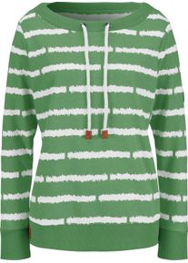 Damske Mikina s tun&yacute;lkem a p&aacute;skem na zav&aacute;z&aacute;n&iacute; jablkov&aacute;-ecru ,velikost 48