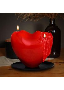 Velk&aacute; sv&iacute;čka srdce s vůn&iacute; růž&iacute;