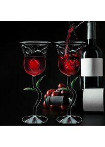 Sklenice na v&iacute;no růže (2 kusy)