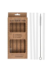 Skleněn&aacute; brčka na pit&iacute; (4 kusy)