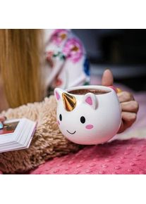 Hrnek jednorožec se zlat&yacute;m rohem