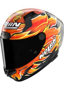 Nolan X-804 RS Ultra Carbon Replica Iannone 368, full face helme , color: Black/Red/Orange/Yellow , size: S