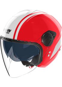 Nolan N20-2 Visor Dolce Vita 349, open face helmet , color: Red/White , size: XL