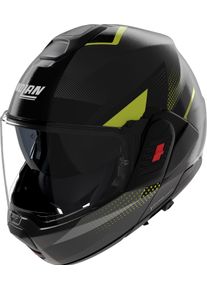 Nolan N120-1 Ciclone 362, modular helmet , color: Matt Black/Dark Grey/Neon-Yellow , size: M