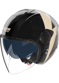 Nolan N20-2 Visor Impeto 344, open face helmet , color: Black/Beige , size: XXL