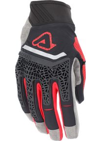 Acerbis Enduro Pro, gloves unisex , color: Black/Red/Light Grey , size: M