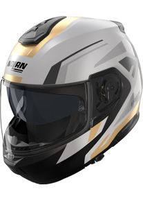 Nolan N100-6 Cinetico 360, flip up helmet , color: Matt Light Grey/Grey/Black/Gold , size: 3XL