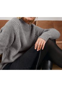 Tchibo - Pleten&yacute; svetr se stoj&aacute;čkem - pro ženy - vel. S 36/38 - barva: &scaron;ed&aacute;