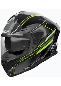 Airoh Spark 2 Shadow, full face helmet , color: Black/Grey/Neon-Yellow , size: XXL