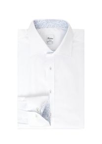 Stenstr&ouml;ms Velk&eacute; Velikosti - Stenstr&ouml;ms - Jednobarevn&aacute; ko&scaron;ile z Twofold Super Cotton s ozdobn&yacute;mi prvky, extra dlouh&aacute; - 46SL - B&iacute;l&aacute;