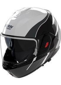 Nolan N120-1 Fluente 359, modular helmet , color: White/Black/Dark Grey , size: XXL