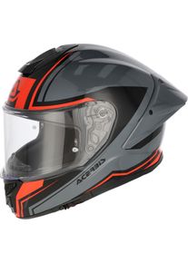 Acerbis Tarmak-X, full face helmet , color: Grey/Black/Neon-Red , size: L