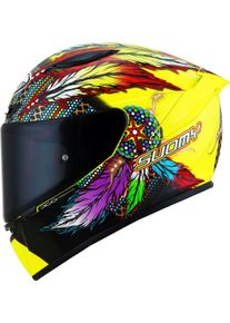 Suomy Track-1 Chieftain, full face helmet , color: Yellow/Red/Turquoise/Purple , size: XL