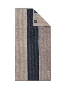 JOOP! Muži Ručn&iacute;k 'Lines' b&eacute;žov&aacute; / tmavě &scaron;ed&aacute; One Size