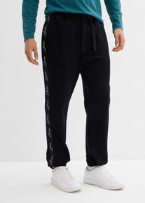 Joggingov&eacute; kalhoty z čist&eacute; organick&eacute; bavlny Loose Fit | Čern&aacute; | Vel. 52/54 (L) | 100% bavlna| bonprix