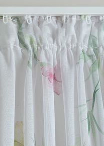 Z&aacute;clona s květinov&yacute;m potiskem (1 ks v balen&iacute;) | B&iacute;l&aacute; | Vel. 145x135 cm | bonprix