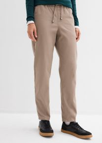 Keprov&eacute; kalhoty Barrel Mid Waist pohodln&yacute; pas | Hněd&aacute; | Vel. 40 | bonprix