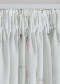 Z&aacute;clona s květinov&yacute;m potiskem (1 ks v balen&iacute;) | B&iacute;l&aacute; | Vel. 145x135 cm | bonprix