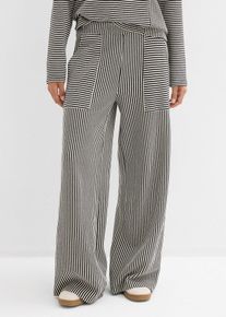 Žerzejov&eacute; kalhoty | Čern&aacute; | Vel. 52/54 (XXL) | bonprix