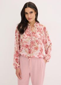 &Scaron;ifonov&aacute; tunika s v&aacute;začkou | Růžov&aacute; | Vel. 50 | bonprix