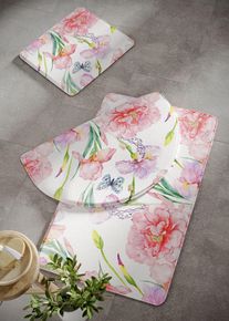 Koupelnov&aacute; předložka z paměťov&eacute; pěny | Růžov&aacute; | Vel. 2 (předložka pro z&aacute;věsn&eacute; WC 45/50 cm) | bonprix