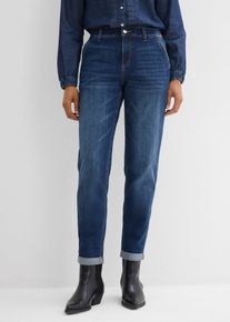 Dž&iacute;ny Boyfriend Mid Waist pas do gumy | Modr&aacute; | Vel. 36 | bonprix