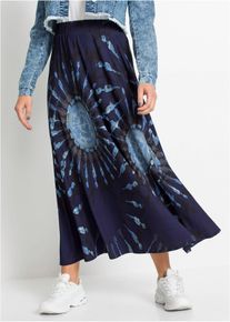 Žerzejov&aacute; sukně ze spl&yacute;vav&eacute; visk&oacute;zy | Modr&aacute; | Vel. 40/42 (M) | visk&oacute;za| bonprix