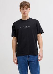 Tričko JJ REBEL z čist&eacute; bavlny Loose Fit | Čern&aacute; | Vel. 60/62 (XXL) | 100% bavlna| bonprix