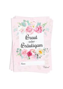 Spielehelden Svatebn&iacute; hra Nevěsta vs. Ženich Ot&aacute;zky o nevěstě a ženichovi 50ks. DIN A5