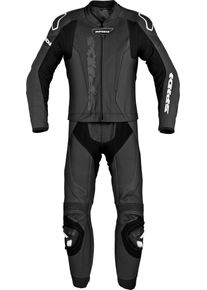 Spidi Laser Touring, leather suit 2pcs. , color: Black/White , size: 56