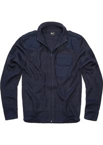 Brandit BW Cardigan, knit jacket , color: Dark Blue , size: S