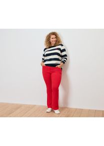 Tchibo - Bengal&iacute;nov&eacute; kalhoty bootcut - pro ženy - vel. 52 - barva: červen&aacute;