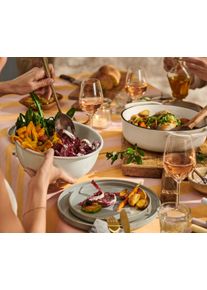 Tchibo - Smaltovan&aacute; m&iacute;sa na serv&iacute;rov&aacute;n&iacute; a př&iacute;pravu - barva: b&eacute;žov&aacute;