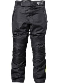GMS-Moto Highway, textile pants waterproof kids , color: Black/Grey/Neon-Yellow , size: 152