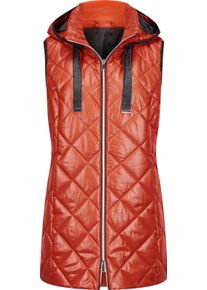 Damske Dlouh&aacute; vesta s kontrastn&iacute;mi detaily rezav&aacute; ,velikost 56