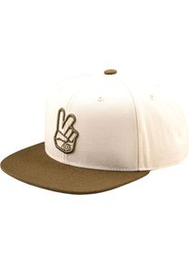 Troy Lee Designs Peace Flat Bill Snapback, cap , color: Olive/White , size: One Size