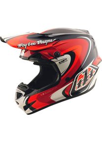 Troy Lee Designs GP Pro Crossover, motocross helmet , color: Grey/Black/Red , size: S