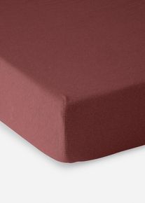 Nap&iacute;nac&iacute; prostěradlo z žerzeje v trendov&yacute;ch barv&aacute;ch | Hněd&aacute; | Vel. 100x200 cm | 100% bavlna| bonprix