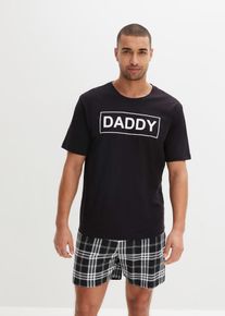 Kr&aacute;tk&eacute; pyžamo | Čern&aacute; | Vel. 44/46 (S) | 100% bavlna| bonprix