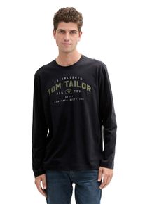 Tričko s dlouh&yacute;m ruk&aacute;vem značky Tom Tailor | Čern&aacute; | Vel. 56/58 (XL) | 100% bavlna| bonprix