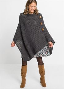 Pončo | &Scaron;ed&aacute; | Vel. Onesize | bonprix