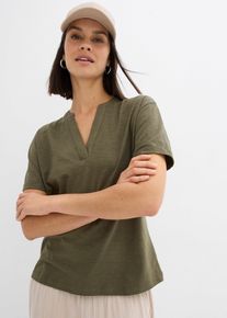 &Uacute;pletov&aacute; tunika z čist&eacute; organick&eacute; bavlny | Zelen&aacute; | Vel. 36/38 (S) | bonprix