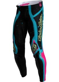 Troy Lee Designs SE Ultra Membrane, textile pants , color: Black/Turquoise/Pink/Neon-Yellow , size: 36