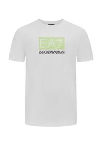 Velk&eacute; Velikosti - Emporio Armani - Tričko s pogumovan&yacute;m logem, slim fit - 4XL - B&iacute;l&aacute;