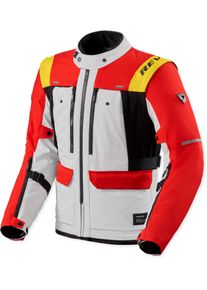 Revit Offtrack 3 H2O, textile jacket waterproof , color: Red/White/Black , size: XL