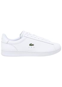 Velk&eacute; Velikosti - Lacoste - N&iacute;zk&eacute; tenisky z hladk&eacute; kůže s vy&scaron;&iacute;van&yacute;m krokod&yacute;lem - 14 - B&iacute;l&aacute;
