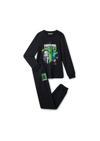 Tchibo - Dětsk&eacute; pyžamo Minecraft - p&aacute;nsk&eacute; - vel. 158/164 - barva: čern&aacute;/s potiskem