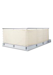 Tchibo - Balk&oacute;nov&aacute; z&aacute;stěna a ochrana proti větru - barva: b&iacute;l&aacute;